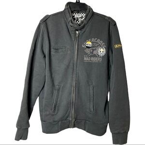 Rare Xdye Pull&Bear Supercross Zip up Sweater M